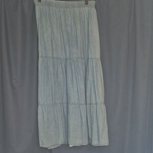 Lane Bryant Light Blue Maxi Skirt